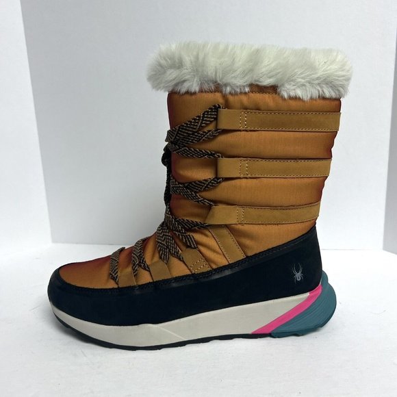 Spyder Womens Altitude Snow Boot Brown Size 9.5 M